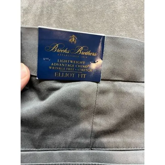 NWT. Brooks Brothers‎ Pants Mens Size 37x32 Lightweight Chino Brown